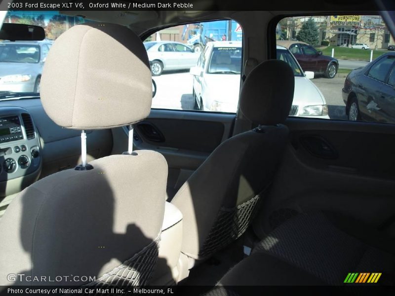 Oxford White / Medium Dark Pebble 2003 Ford Escape XLT V6