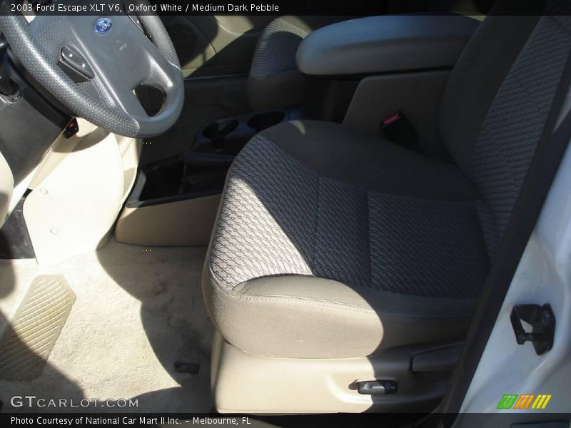 Oxford White / Medium Dark Pebble 2003 Ford Escape XLT V6