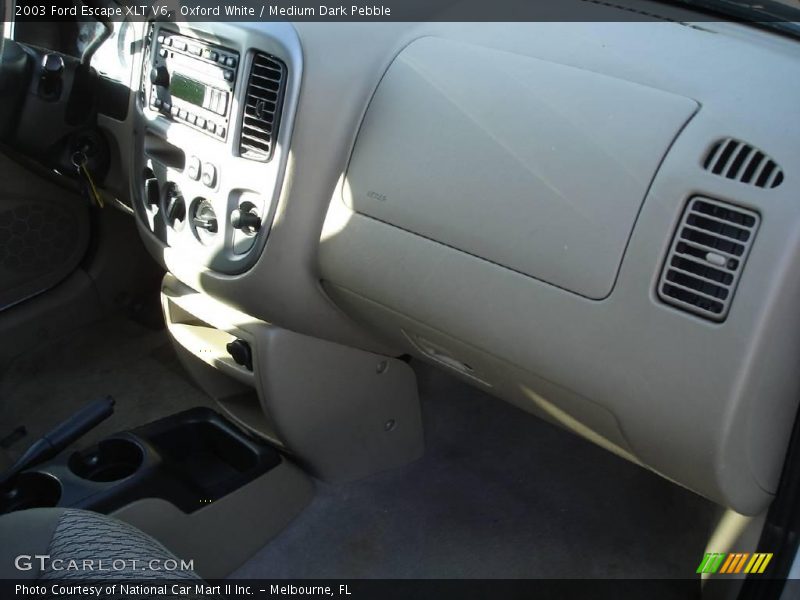 Oxford White / Medium Dark Pebble 2003 Ford Escape XLT V6