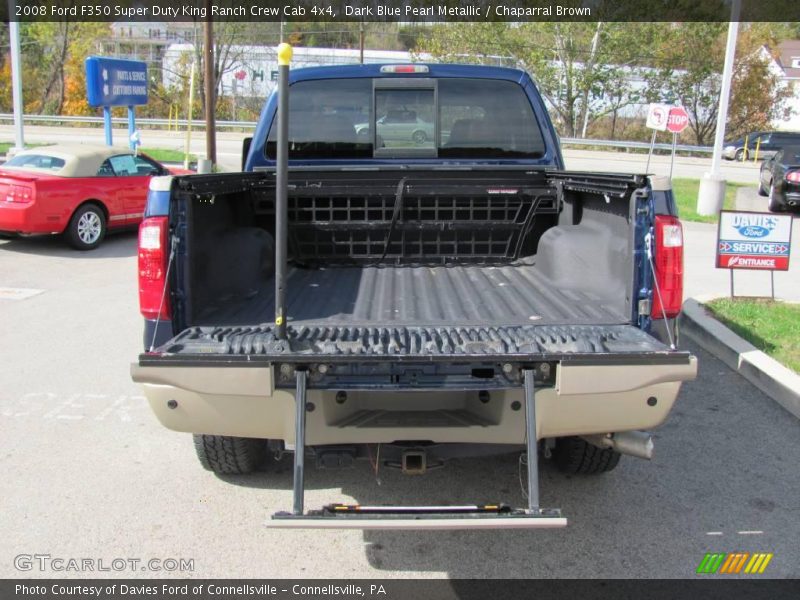 Dark Blue Pearl Metallic / Chaparral Brown 2008 Ford F350 Super Duty King Ranch Crew Cab 4x4