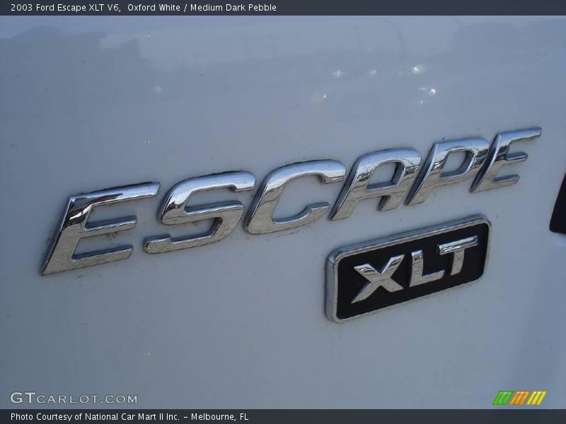 Oxford White / Medium Dark Pebble 2003 Ford Escape XLT V6