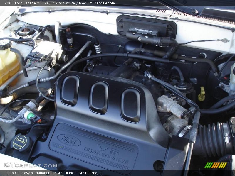Oxford White / Medium Dark Pebble 2003 Ford Escape XLT V6