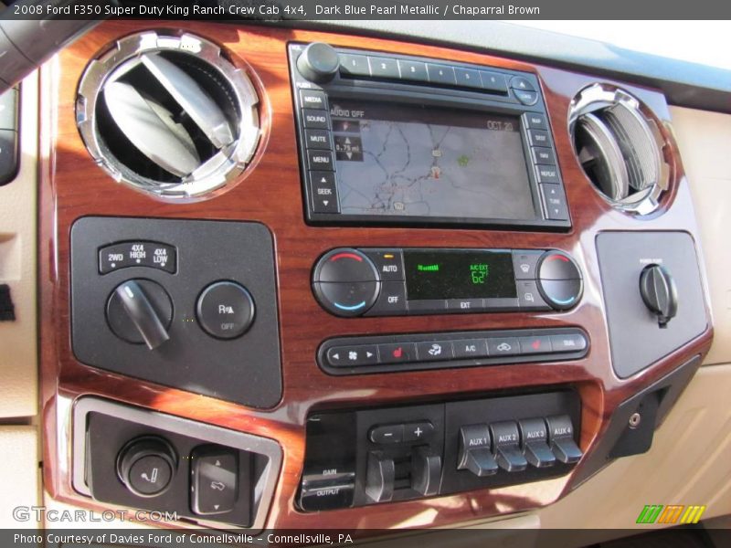Dark Blue Pearl Metallic / Chaparral Brown 2008 Ford F350 Super Duty King Ranch Crew Cab 4x4