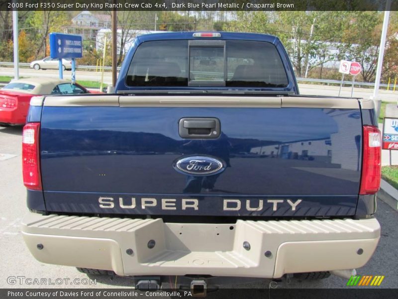 Dark Blue Pearl Metallic / Chaparral Brown 2008 Ford F350 Super Duty King Ranch Crew Cab 4x4