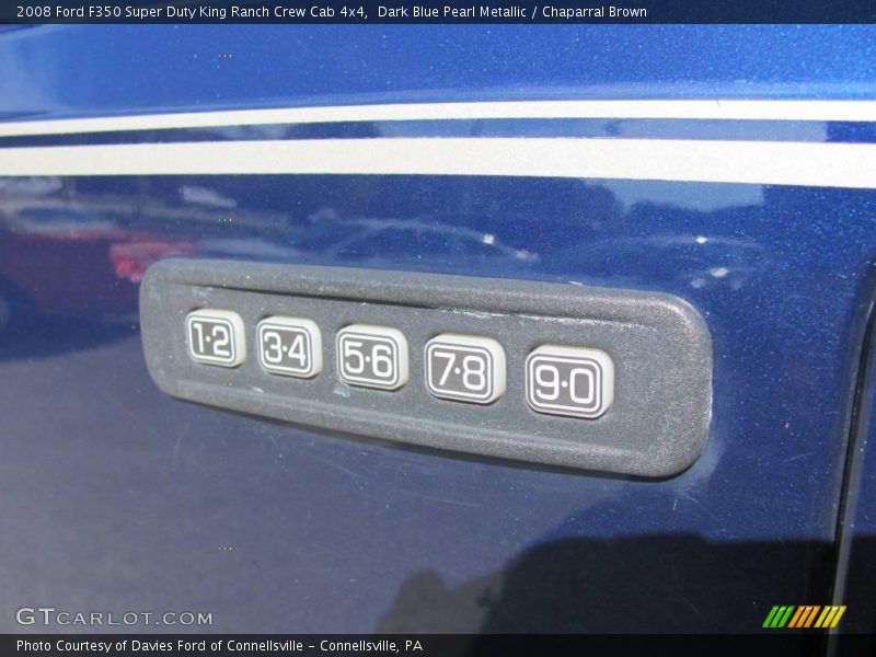 Dark Blue Pearl Metallic / Chaparral Brown 2008 Ford F350 Super Duty King Ranch Crew Cab 4x4