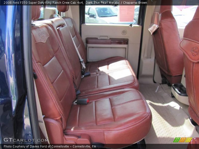 Dark Blue Pearl Metallic / Chaparral Brown 2008 Ford F350 Super Duty King Ranch Crew Cab 4x4