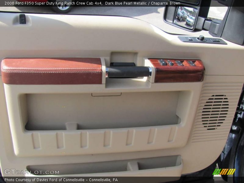 Dark Blue Pearl Metallic / Chaparral Brown 2008 Ford F350 Super Duty King Ranch Crew Cab 4x4