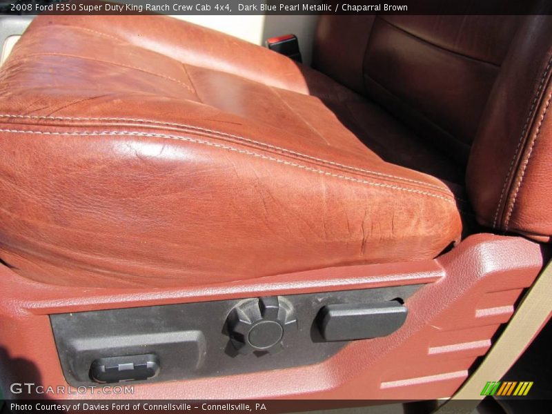 Dark Blue Pearl Metallic / Chaparral Brown 2008 Ford F350 Super Duty King Ranch Crew Cab 4x4