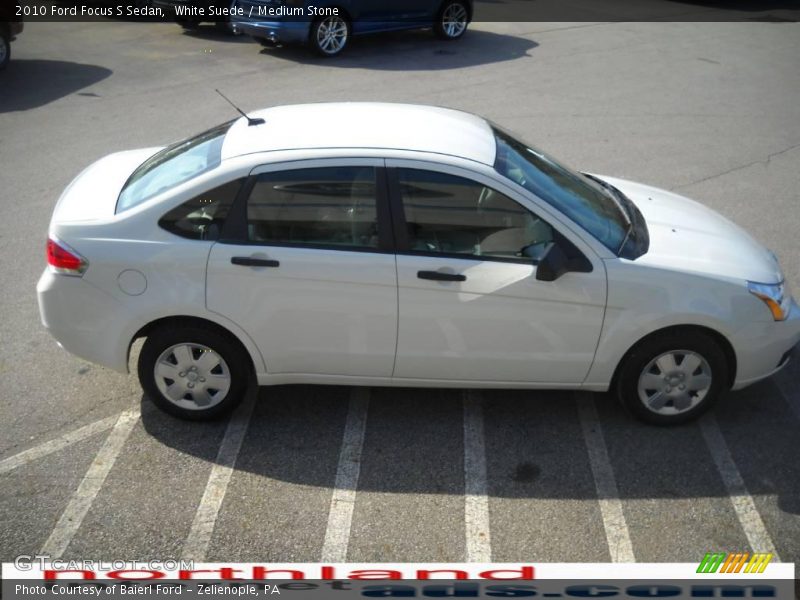 White Suede / Medium Stone 2010 Ford Focus S Sedan
