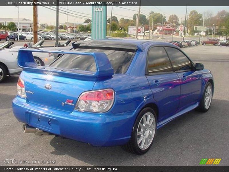 WR Blue Pearl / Anthracite Black/Blue Alcantara 2006 Subaru Impreza WRX STi