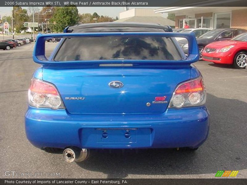 WR Blue Pearl / Anthracite Black/Blue Alcantara 2006 Subaru Impreza WRX STi