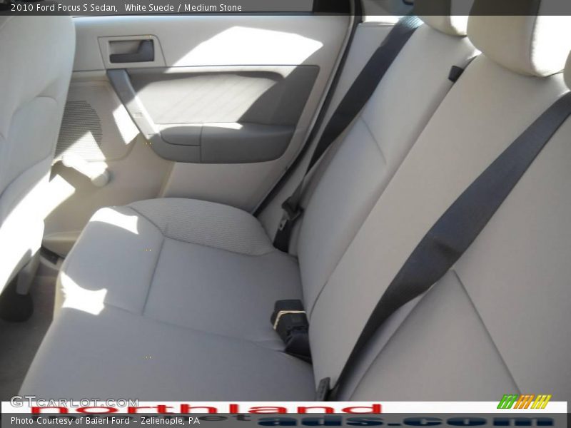White Suede / Medium Stone 2010 Ford Focus S Sedan