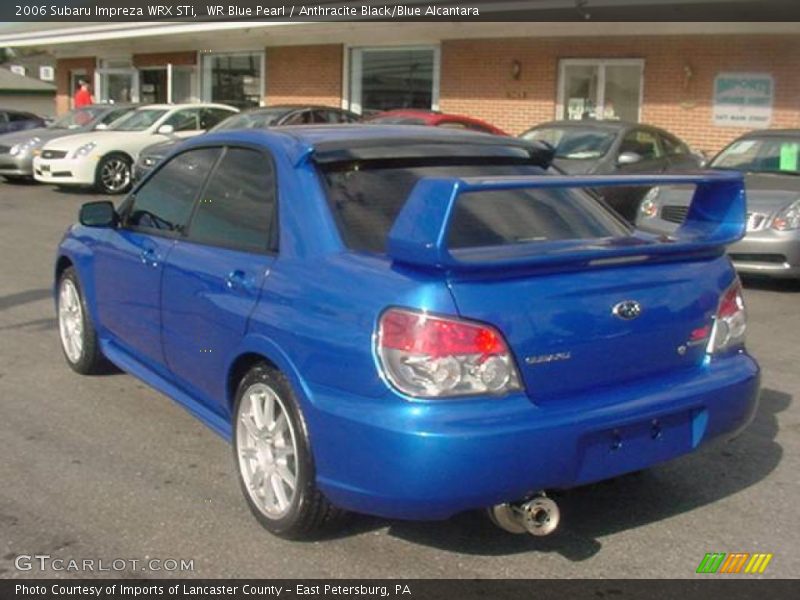 WR Blue Pearl / Anthracite Black/Blue Alcantara 2006 Subaru Impreza WRX STi