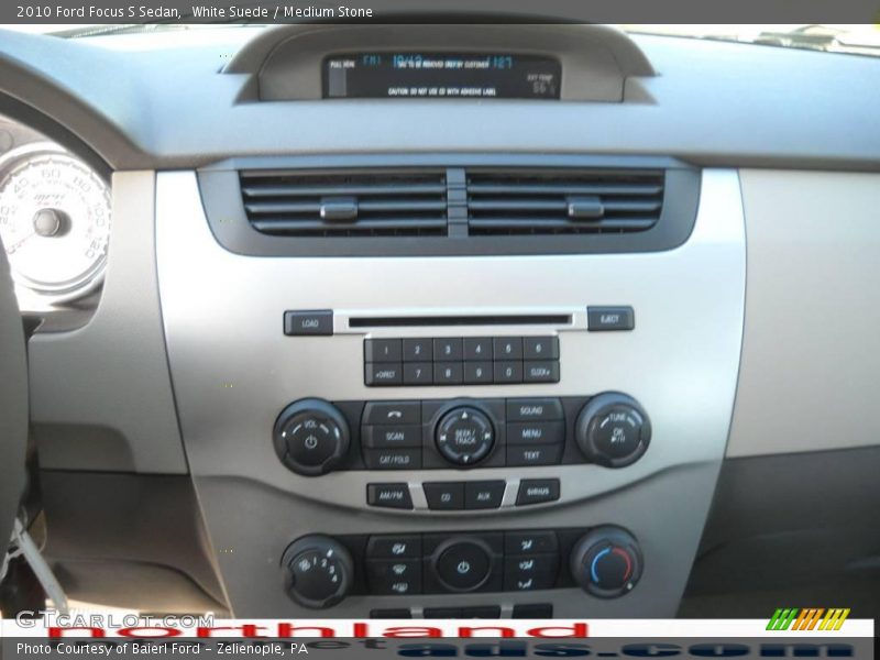 White Suede / Medium Stone 2010 Ford Focus S Sedan