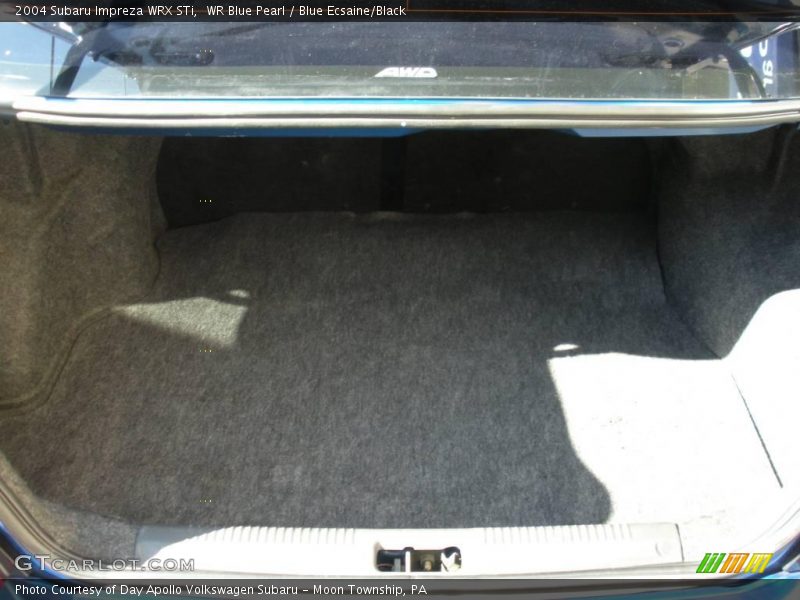 WR Blue Pearl / Blue Ecsaine/Black 2004 Subaru Impreza WRX STi