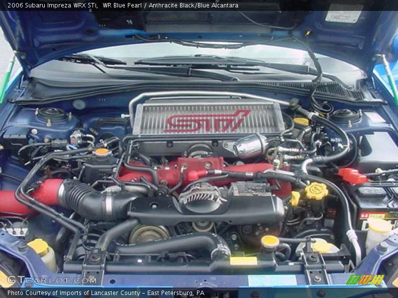 WR Blue Pearl / Anthracite Black/Blue Alcantara 2006 Subaru Impreza WRX STi
