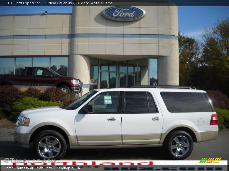 Oxford White / Camel 2010 Ford Expedition EL Eddie Bauer 4x4