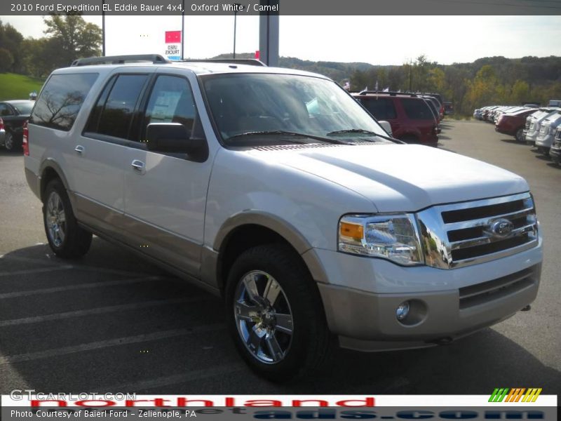 Oxford White / Camel 2010 Ford Expedition EL Eddie Bauer 4x4