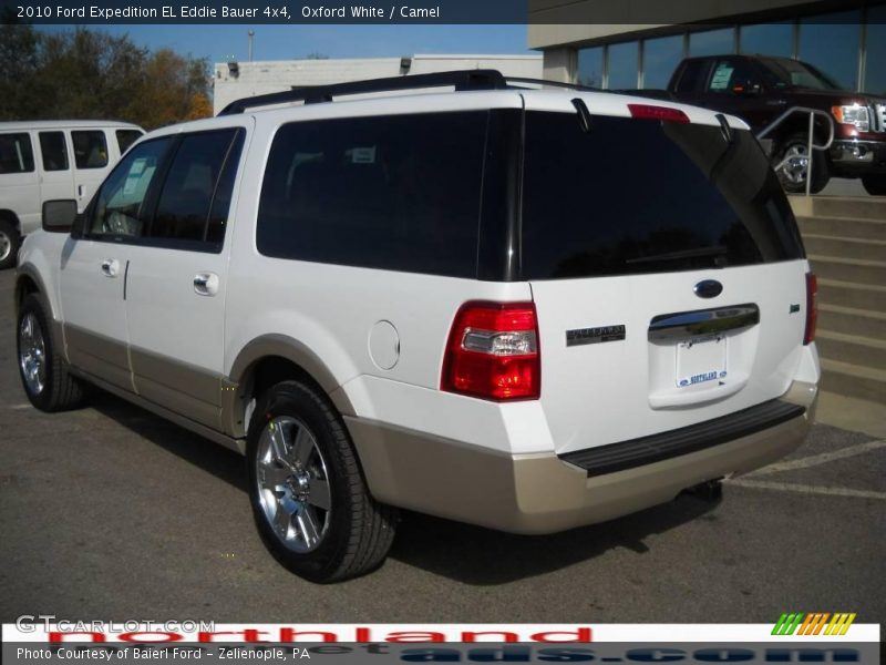 Oxford White / Camel 2010 Ford Expedition EL Eddie Bauer 4x4