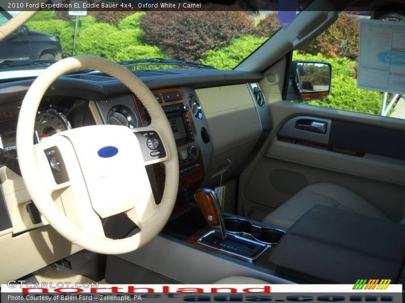 Oxford White / Camel 2010 Ford Expedition EL Eddie Bauer 4x4