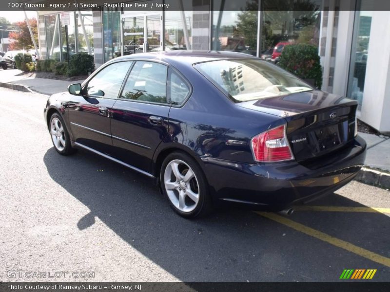 Regal Blue Pearl / Ivory 2007 Subaru Legacy 2.5i Sedan