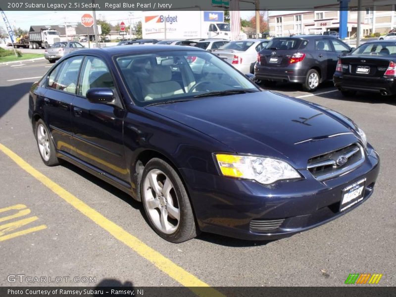 Regal Blue Pearl / Ivory 2007 Subaru Legacy 2.5i Sedan