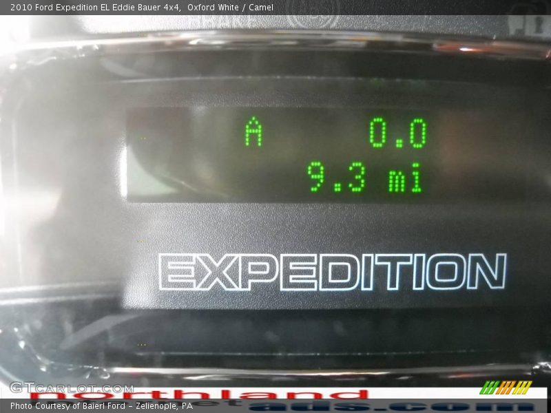 Oxford White / Camel 2010 Ford Expedition EL Eddie Bauer 4x4