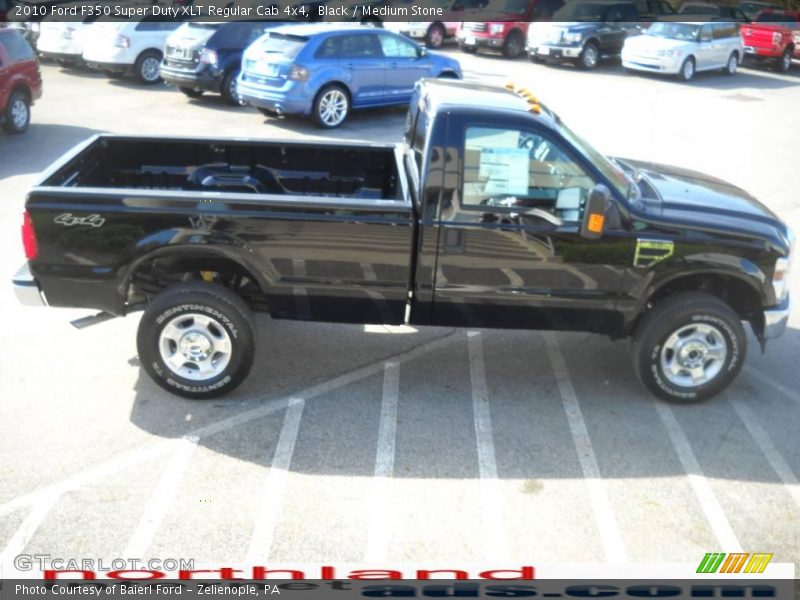 Black / Medium Stone 2010 Ford F350 Super Duty XLT Regular Cab 4x4