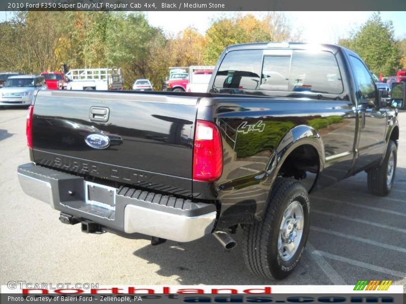 Black / Medium Stone 2010 Ford F350 Super Duty XLT Regular Cab 4x4