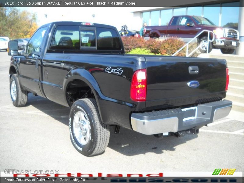 Black / Medium Stone 2010 Ford F350 Super Duty XLT Regular Cab 4x4