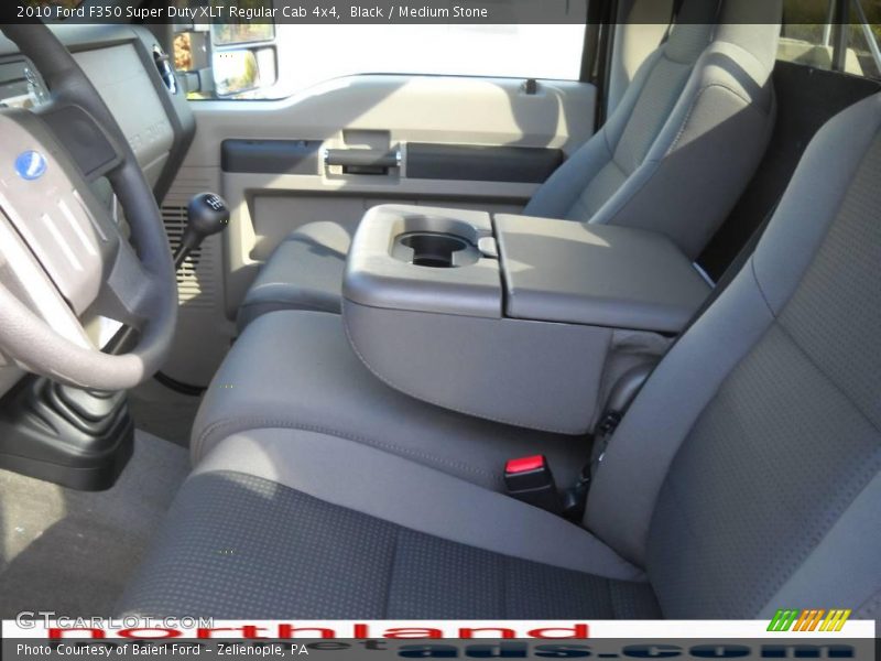 Black / Medium Stone 2010 Ford F350 Super Duty XLT Regular Cab 4x4
