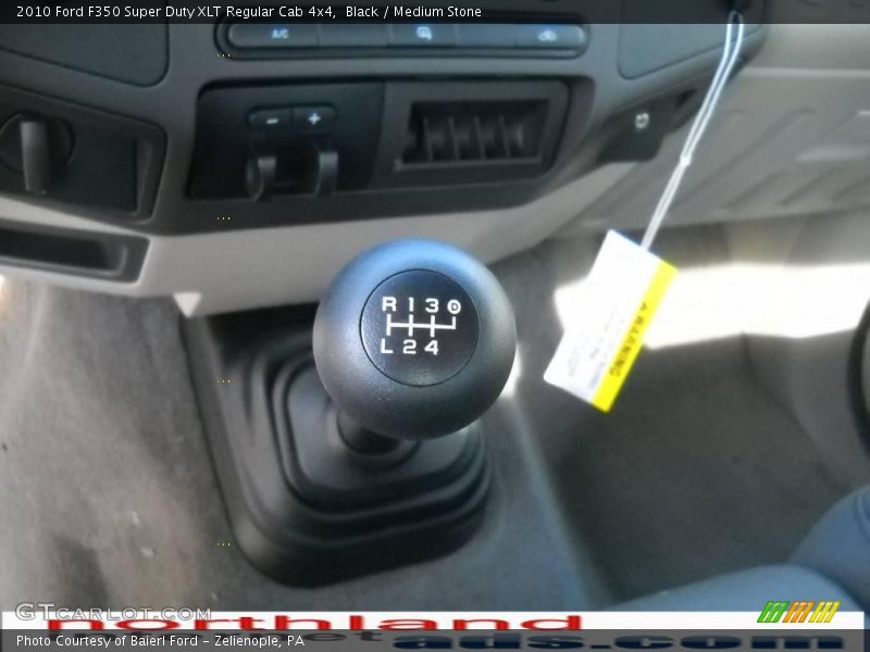 Black / Medium Stone 2010 Ford F350 Super Duty XLT Regular Cab 4x4