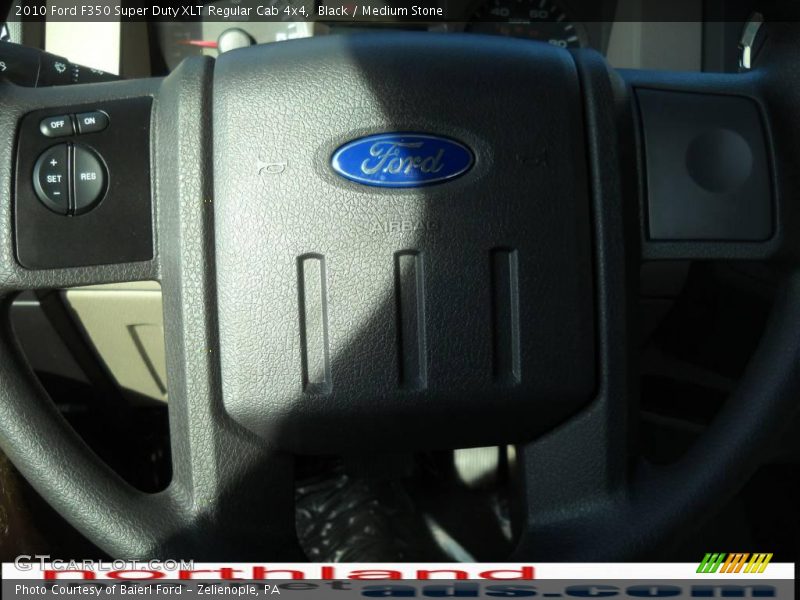 Black / Medium Stone 2010 Ford F350 Super Duty XLT Regular Cab 4x4