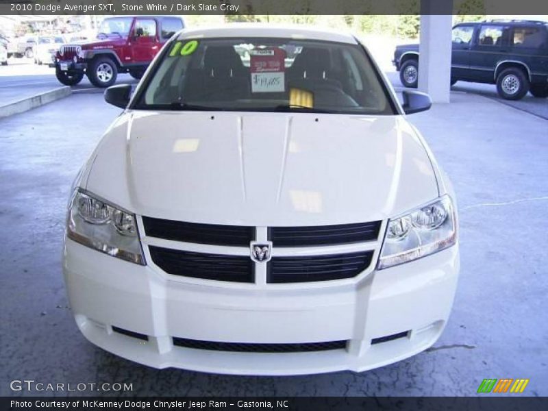 Stone White / Dark Slate Gray 2010 Dodge Avenger SXT