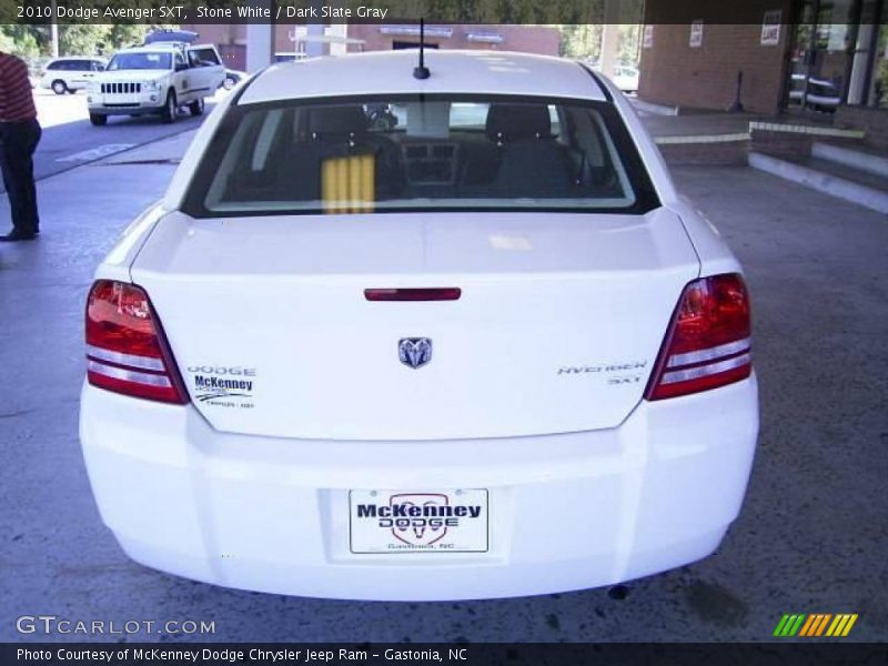 Stone White / Dark Slate Gray 2010 Dodge Avenger SXT