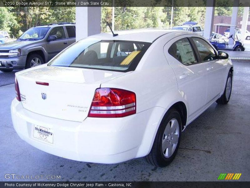 Stone White / Dark Slate Gray 2010 Dodge Avenger SXT