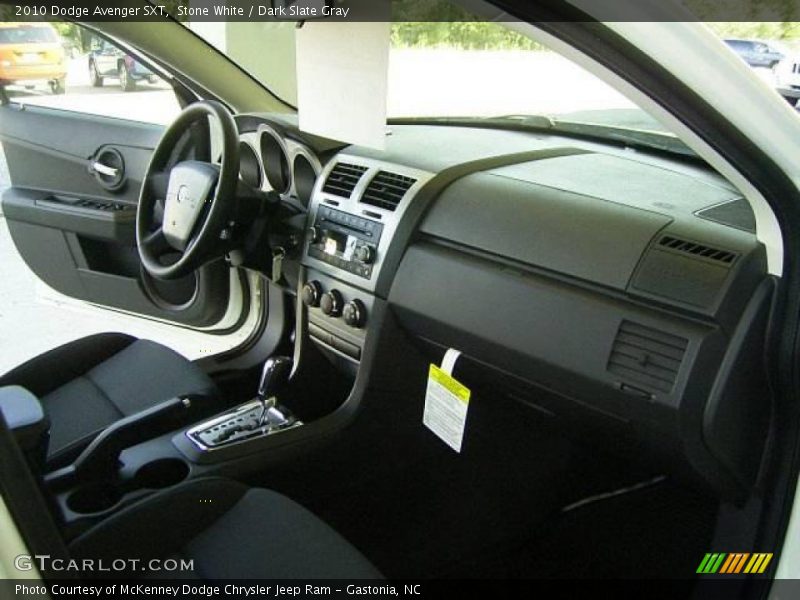 Stone White / Dark Slate Gray 2010 Dodge Avenger SXT