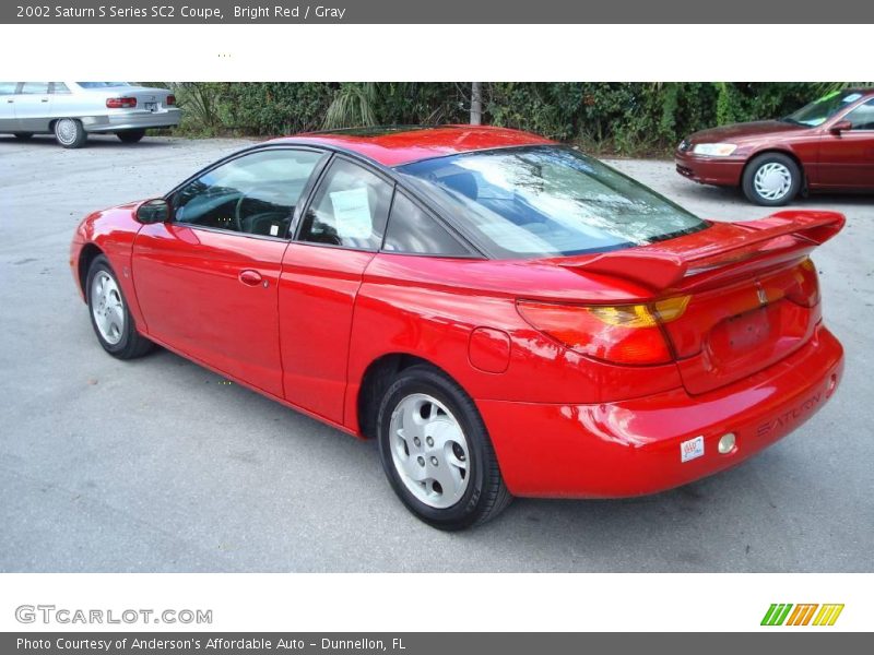 Bright Red / Gray 2002 Saturn S Series SC2 Coupe