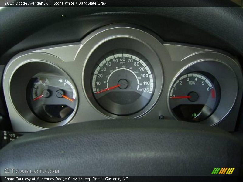 Stone White / Dark Slate Gray 2010 Dodge Avenger SXT