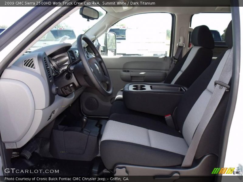 Summit White / Dark Titanium 2009 GMC Sierra 2500HD Work Truck Crew Cab 4x4