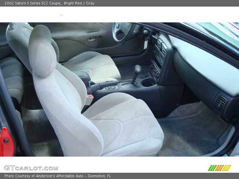 Bright Red / Gray 2002 Saturn S Series SC2 Coupe