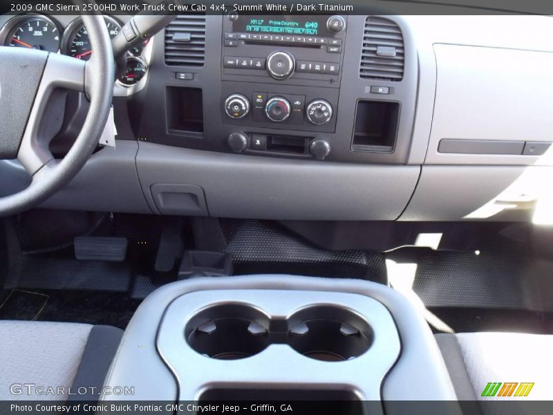 Summit White / Dark Titanium 2009 GMC Sierra 2500HD Work Truck Crew Cab 4x4