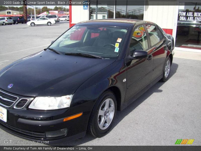 Black / Charcoal Grey 2003 Saab 9-3 Linear Sport Sedan