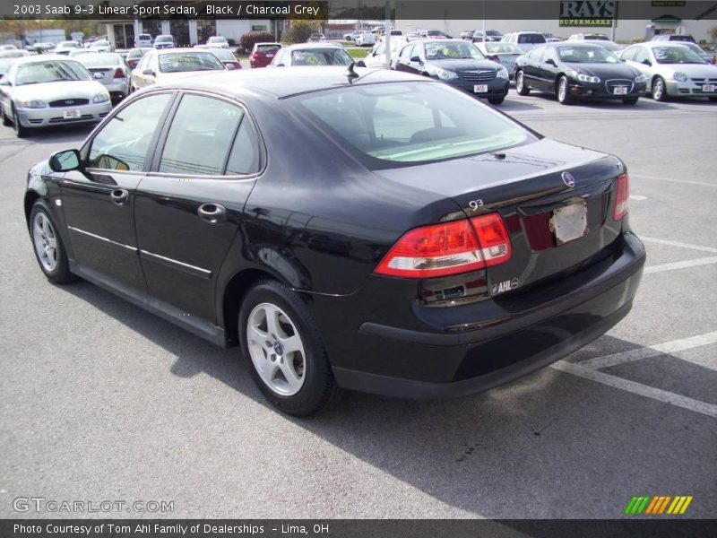 Black / Charcoal Grey 2003 Saab 9-3 Linear Sport Sedan