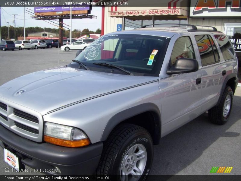 Bright Silver Metallic / Dark Slate Gray 2003 Dodge Durango SXT 4x4
