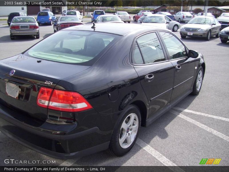 Black / Charcoal Grey 2003 Saab 9-3 Linear Sport Sedan