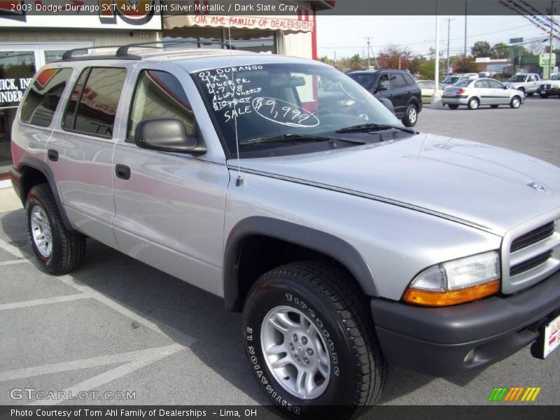 Bright Silver Metallic / Dark Slate Gray 2003 Dodge Durango SXT 4x4