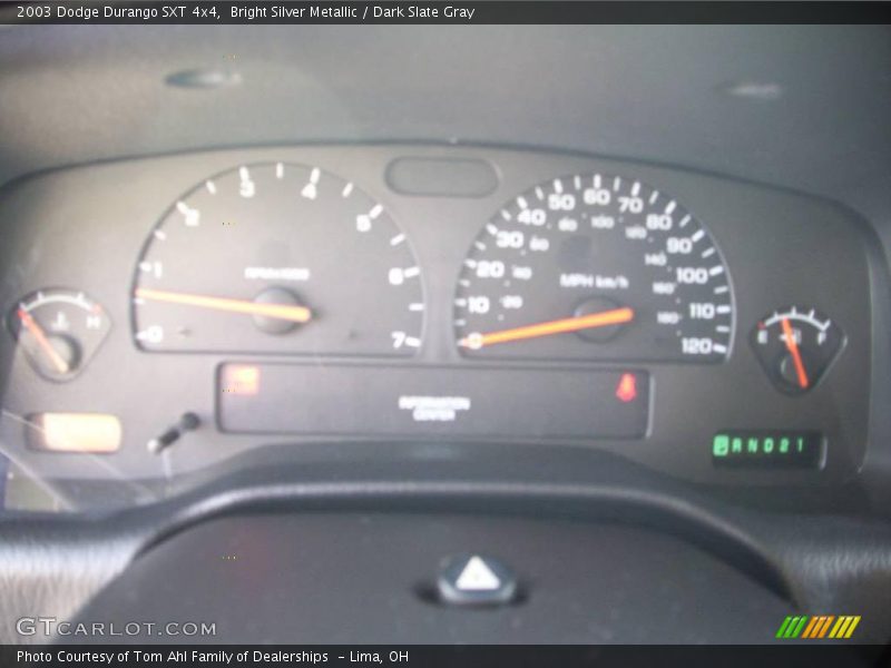 Bright Silver Metallic / Dark Slate Gray 2003 Dodge Durango SXT 4x4