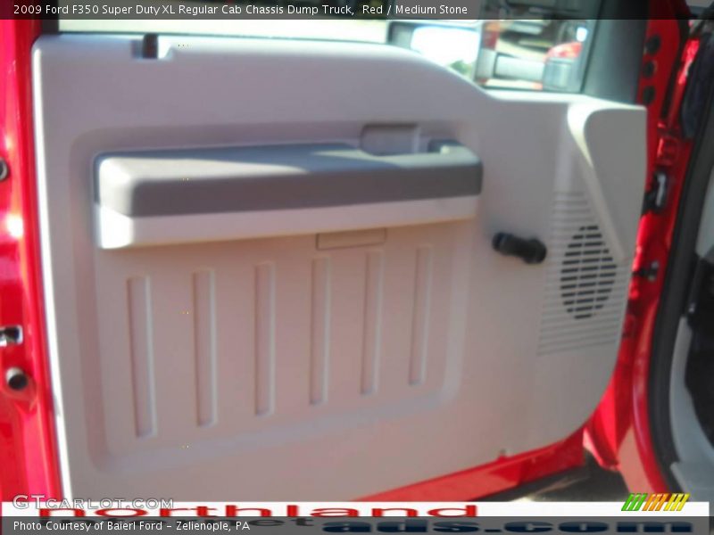 Red / Medium Stone 2009 Ford F350 Super Duty XL Regular Cab Chassis Dump Truck