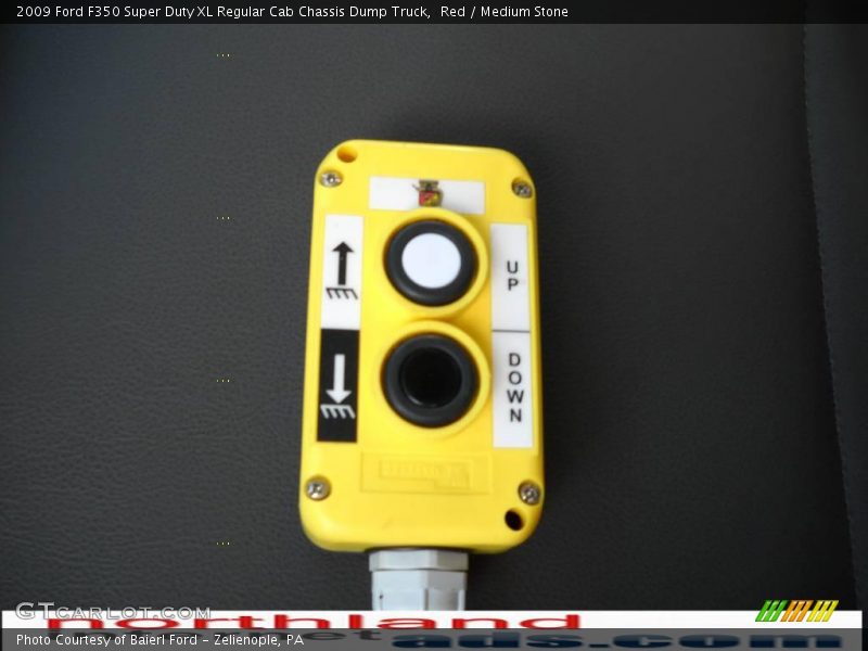 Red / Medium Stone 2009 Ford F350 Super Duty XL Regular Cab Chassis Dump Truck